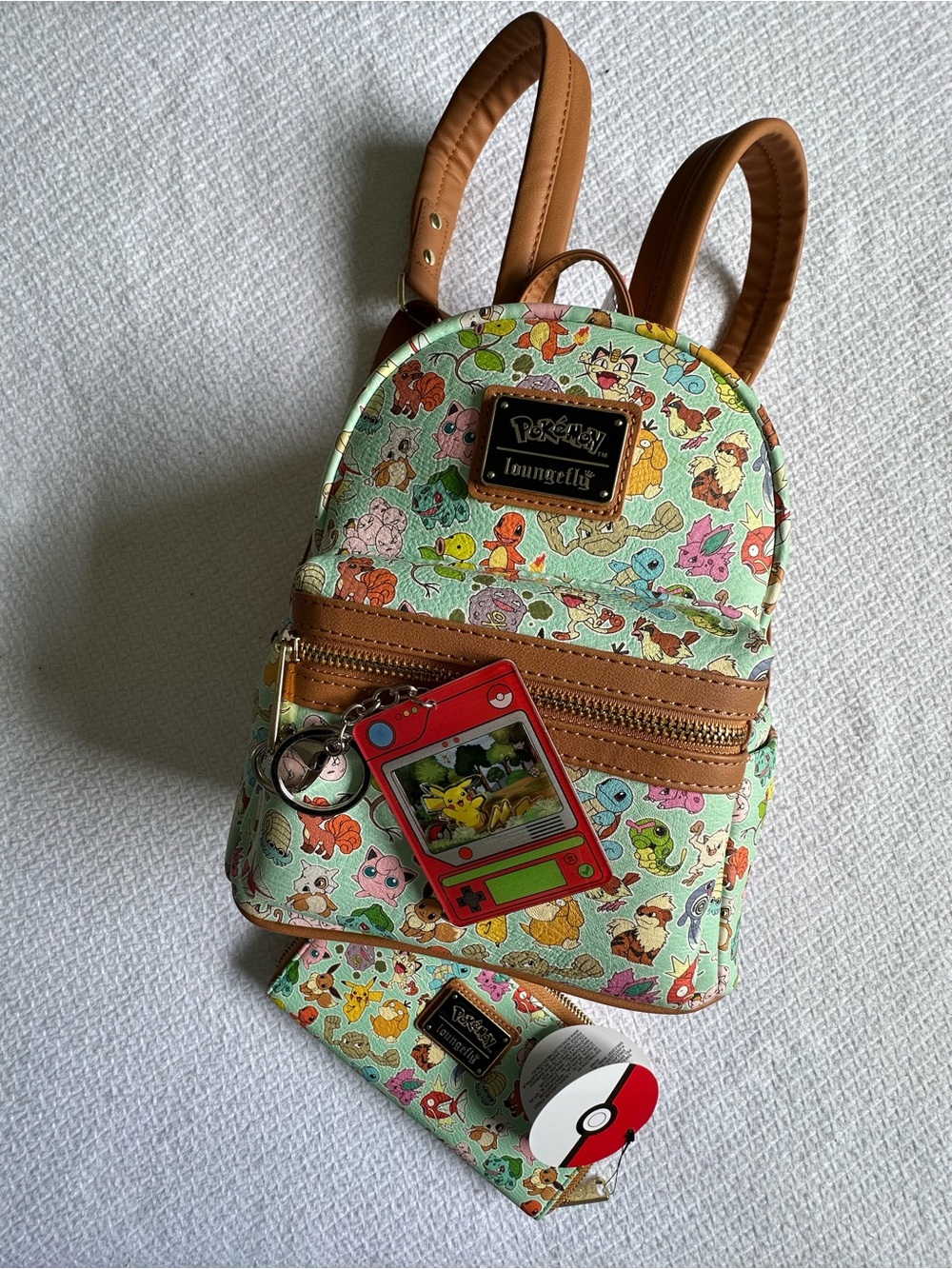 Loungefly Pokémon Mini Backpack + Wallet + Pokédex Keychain – NWT
